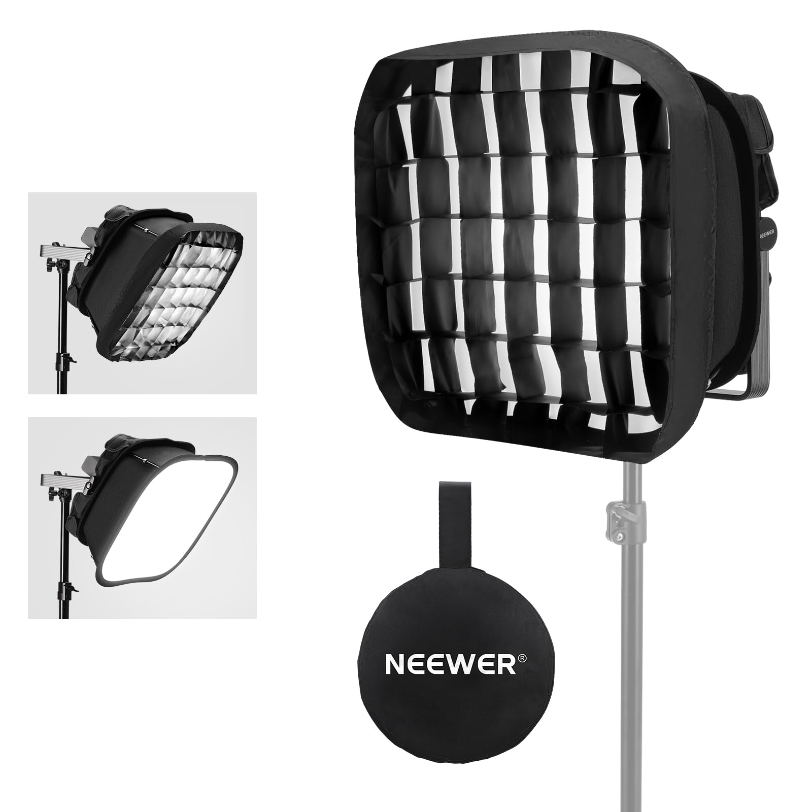 Amazon.co.jp: NEEWER ソフトボックスディフューザー RGB1200 LED